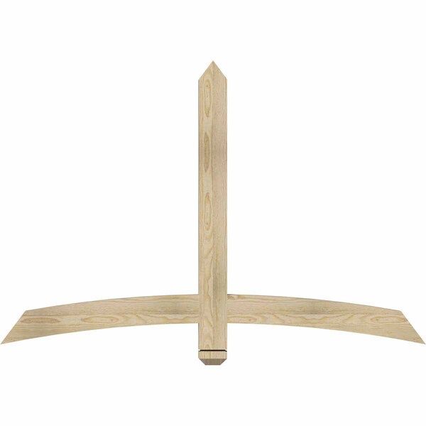 Ekena Millwork Bellingham Rough Sawn Timber Gable Bracket, Douglas Fir, 60"W x 40"H x 2"D x 4"F, 16/12 Pitch GBW060X40X0204BEL00RDF - main